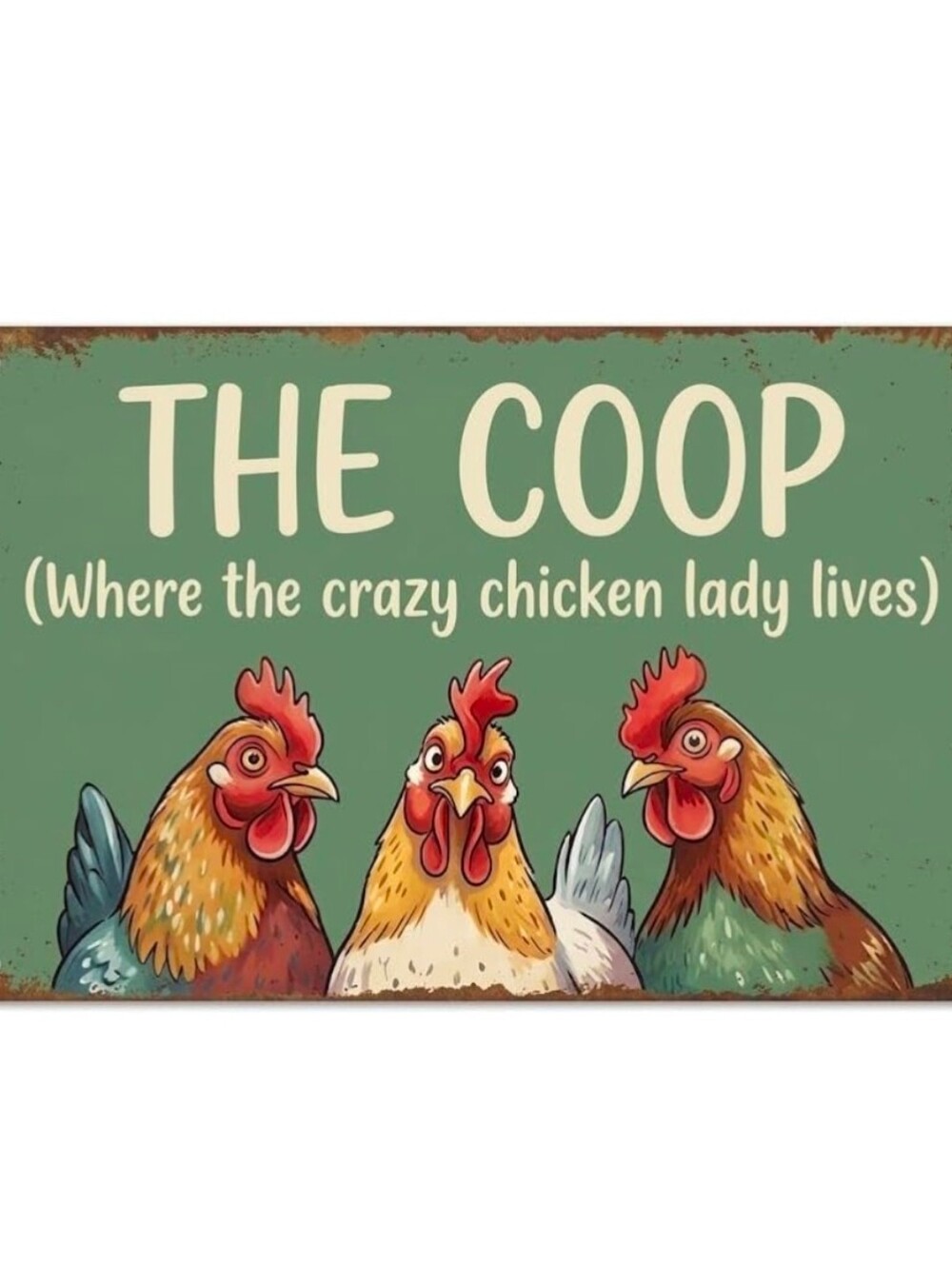 The Coop Chicken Wall Sign